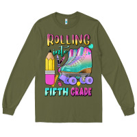 Army Green rolling into fifth grade Long Sleeve Tee - BundleAndBundleShop