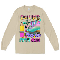 Rolling Into Fifth Grade Long Sleeve Tee | Teevron