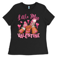 Little Miss Valentine Afro Kid Sneakers Ladies Tee | Teevron