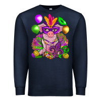Navy Mardi Gras Pig Premium Sweatshirt - HowdyJamesFarm