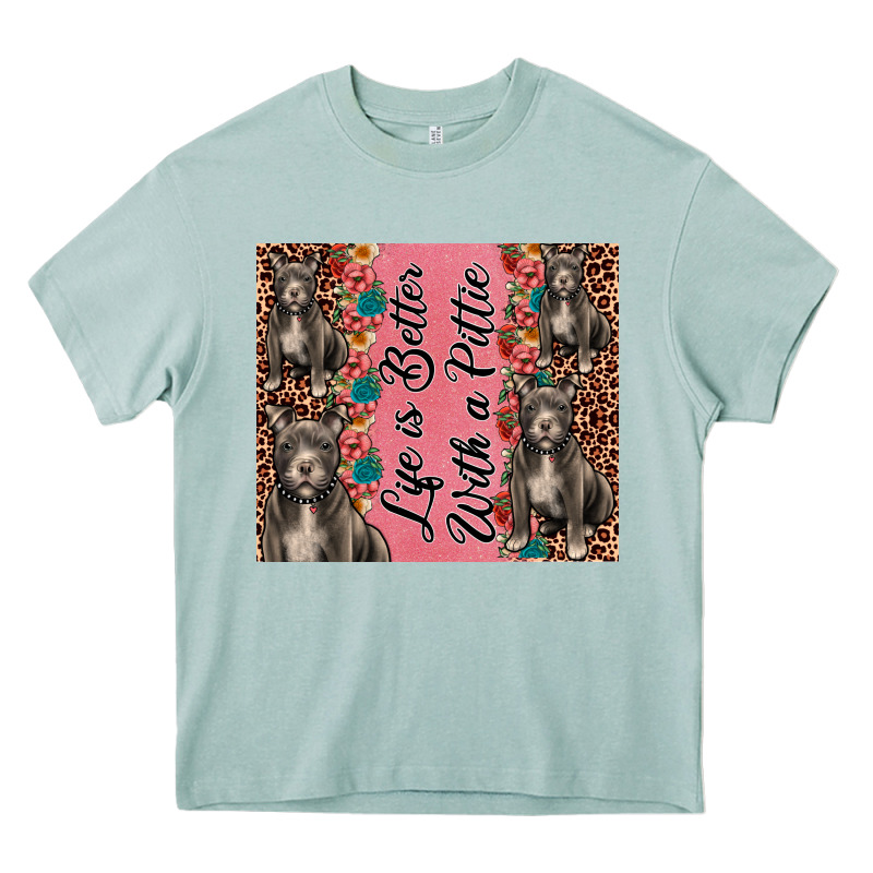 Life Is Better With A Pittie Heavy Core Tee by JahusDesignShop | Teevron