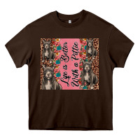 Chocolate Brown life is better with a pittie Heavy Core Tee - JahusDesignShop