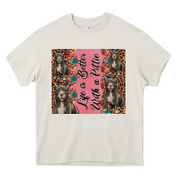 Cream life is better with a pittie Heavy Core Tee - JahusDesignShop