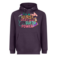 Plum I'm a Nurse what's your superpower Heavyweight Hoodie - CowGirlArtShop