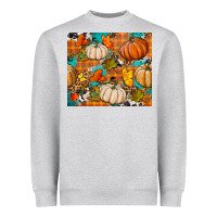 Heather Grey fall pumpkin tumbler Heavyweight Sweatshirt - BundleAndBundleShop