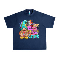 Navy i just want stay home and craft Urban Heavy Tee - NancyCooperArtShop