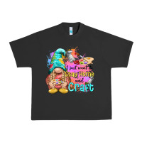 Pigment Black i just want stay home and craft Urban Heavy Tee - NancyCooperArtShop