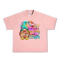 Salmon i just want stay home and craft Urban Heavy Tee - NancyCooperArtShop