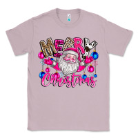 Lilac merry Christmas santa Classic Tee - CowhideDigitalArt