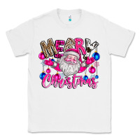 White merry Christmas santa Classic Tee - CowhideDigitalArt