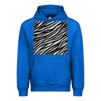 Cobalt Zebra Seamless Pattern, Urban Hoodie - BundleAndBundleShop