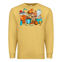 Antique Gold Basketball coffee cups Premium Sweatshirt - HowdyJamesFarm
