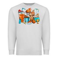 Dove Grey Basketball coffee cups Premium Sweatshirt - HowdyJamesFarm