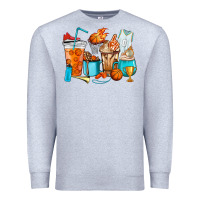 Heather Grey Basketball coffee cups Premium Sweatshirt - HowdyJamesFarm