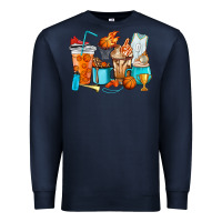 Navy Basketball coffee cups Premium Sweatshirt - HowdyJamesFarm