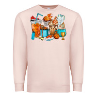 Pale Pink Basketball coffee cups Premium Sweatshirt - HowdyJamesFarm