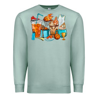 Seafoam Basketball coffee cups Premium Sweatshirt - HowdyJamesFarm