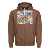 Chestnut Hunny Bunny and egg Easter Zipper Hoodie - NancyCooperArtShop