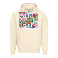 Sandshell Hunny Bunny and egg Easter Zipper Hoodie - NancyCooperArtShop