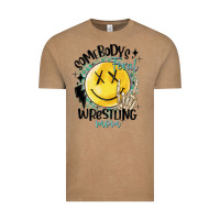 Vintage Coffee somebody's feral wrestling mom Vintage Tee - MaliasSmallBusiness