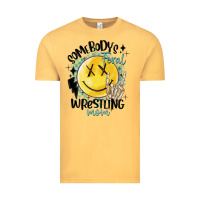 Vintage Mustard somebody's feral wrestling mom Vintage Tee - MaliasSmallBusiness