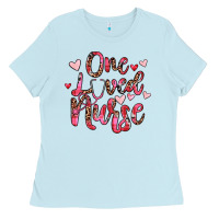 Baby Blue one loved nurse Ladies Tee - JahusDesignShop