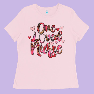 One Loved Nurse Ladies Tee Designed By Jahusdesignshop