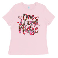 Bubblegum Pink one loved nurse Ladies Tee - JahusDesignShop