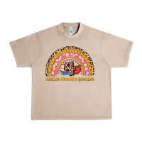 French Oak back to school rainbow hello fourth grade Urban Heavy Tee - AdoDesignShop