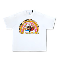 White back to school rainbow hello fourth grade Urban Heavy Tee - AdoDesignShop