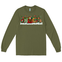 Army Green Noel Long Sleeve Tee - BundleAndBundleShop