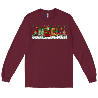 Burgundy Noel Long Sleeve Tee - BundleAndBundleShop