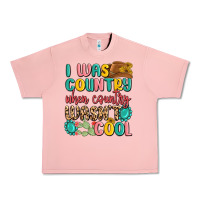 Salmon i was country when country wasnt cool Urban Heavy Tee - MaliasSmallBusiness