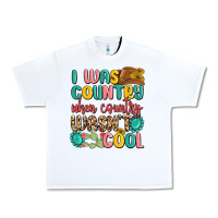 White i was country when country wasnt cool Urban Heavy Tee - MaliasSmallBusiness