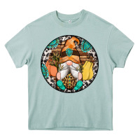 Fall Gnomes Round Earrings 1 Heavy Core Tee | Teevron