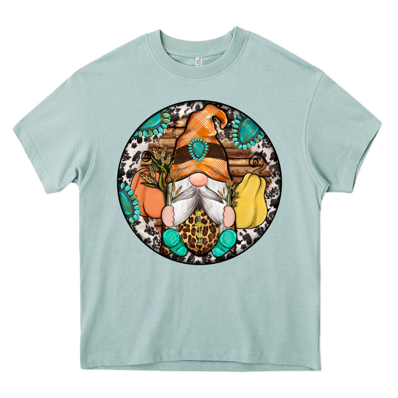 Fall Gnomes Round Earrings 1 Heavy Core Tee by Artiststas | Teevron