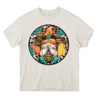 Cream fall gnomes round earrings 1 Heavy Core Tee - Artiststas