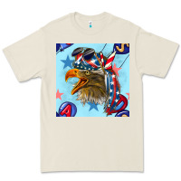 Bone mullet eagle with balloon seamless pattern Premium Tee - BundleAndBundleShop