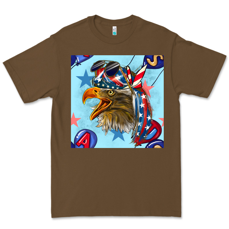 Mullet Eagle With Balloon Seamless Pattern Premium Tee by BundleAndBundleShop | Teevron