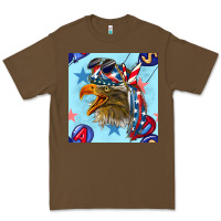Cacao mullet eagle with balloon seamless pattern Premium Tee - BundleAndBundleShop