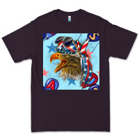 Plum mullet eagle with balloon seamless pattern Premium Tee - BundleAndBundleShop