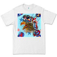White mullet eagle with balloon seamless pattern Premium Tee - BundleAndBundleShop