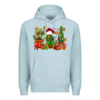 Blue Mist christmas cactus Premium Hoodie - CowGirlArtShop