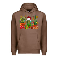 Chestnut christmas cactus Premium Hoodie - CowGirlArtShop