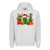 Dove Grey christmas cactus Premium Hoodie - CowGirlArtShop