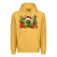 Mustard christmas cactus Premium Hoodie - CowGirlArtShop