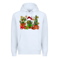 White christmas cactus Premium Hoodie - CowGirlArtShop