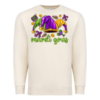 Sandshell Mardi Gras with jester hat Premium Sweatshirt - HowdyJamesFarm