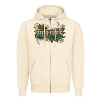 Sandshell He lives Easter Zipper Hoodie - NancyCooperArtShop