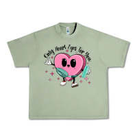 Oil Green only heart eyes for you Urban Heavy Tee - MaliasSmallBusiness